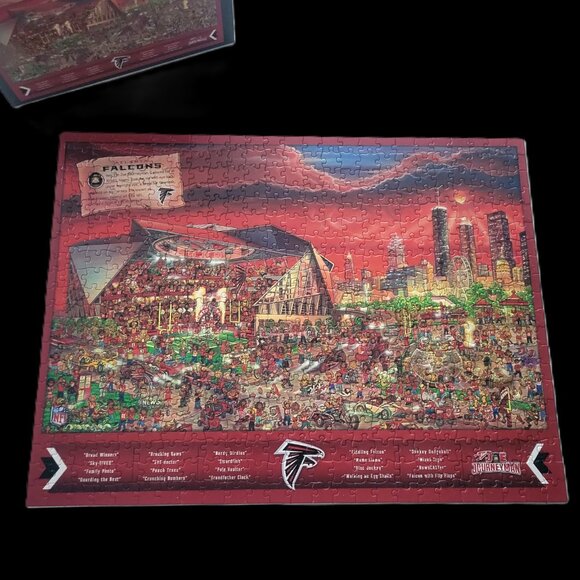 Atlanta Falcons NFL Puzzle Search Puzzle “Can You Find Joe?” 500 Pieces Made in - Picture 2 of 11